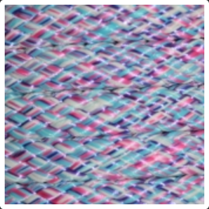 PPM touw 8 mm turquoise/roze melee